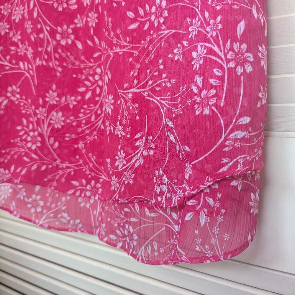 Cristina B Floral Sleeveless Blouse Size S - Picture 6 of 10